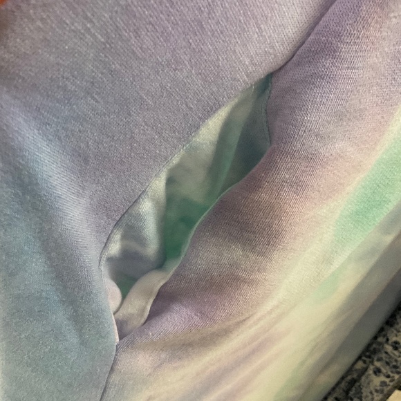 💜Tie Dye Sweatshirt Dress🩵 - Picture 5 of 5